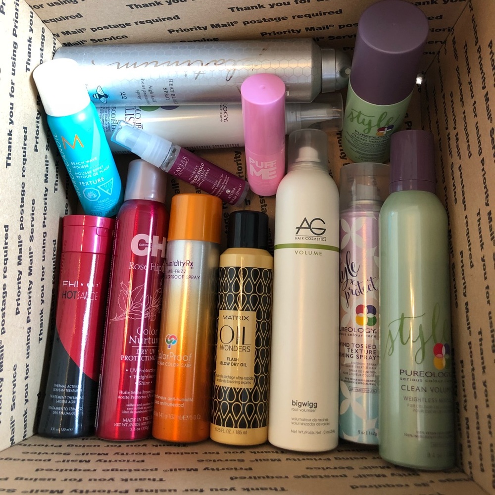 Hair Product Trial Box- Pureology, Kenra, Chi
